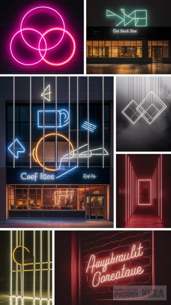 11 best neon signs for restaurants cafs from elegant to retro 0008 Geometric Neon Art Installations