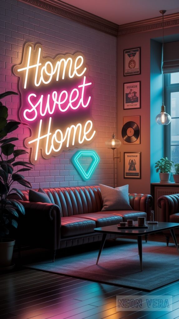 11 cozy neon signs for living rooms warm inviting atmosphere 0005 Vintage-Style Neon Art Pieces