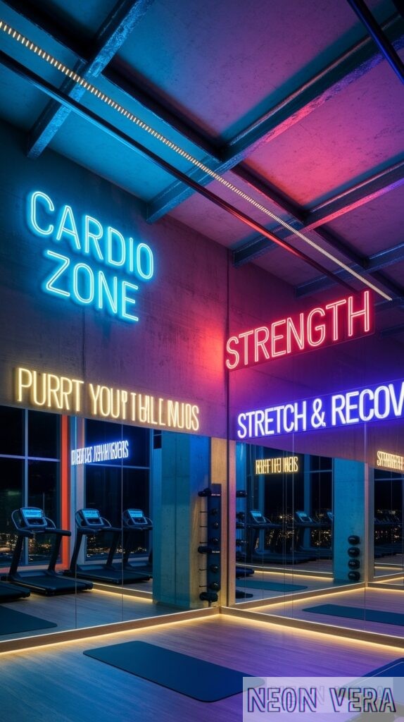 11 neon signs for gyms fitness studios motivate energize clients 0005 Zone-Specific Neon Signs for Different Areas