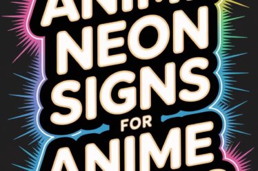 anime themed neon sign collection
