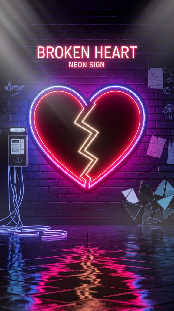 bold broken heart aesthetic bold broken heart aesthetic