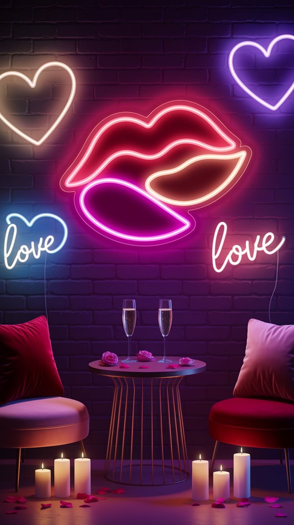 bold romantic neon d cor bold romantic neon d cor