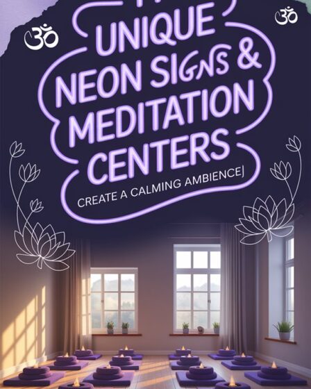 calming neon sign ideas