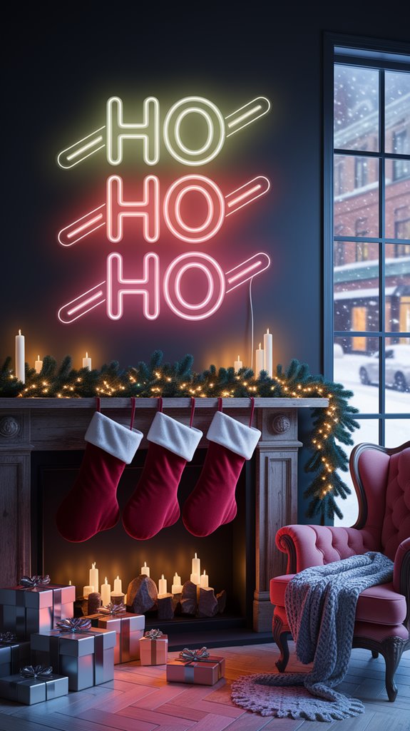 cheerful neon holiday decoration cheerful neon holiday decoration