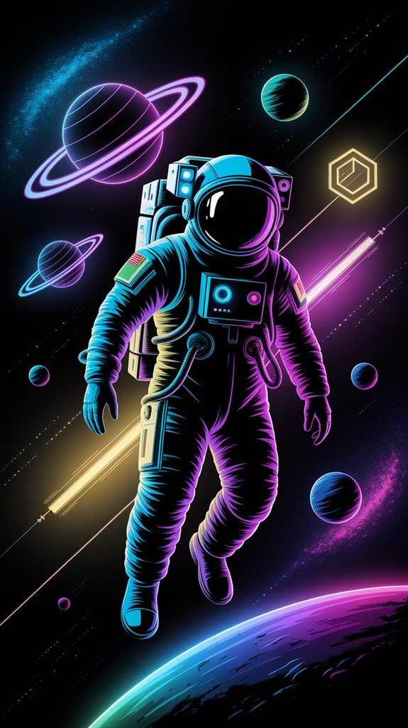 cosmic astronaut neon decor cosmic astronaut neon decor