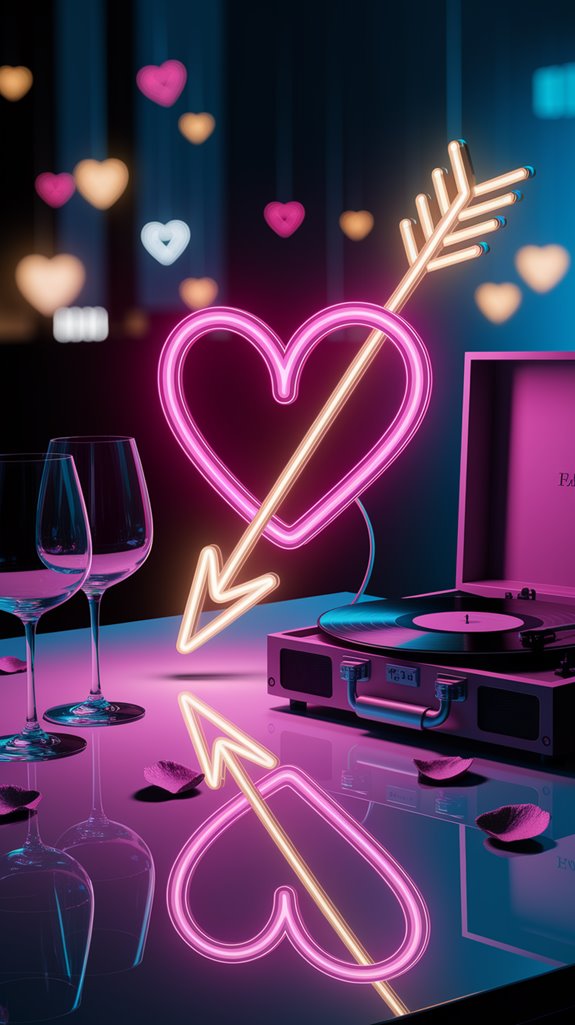 cupid s arrow neon love cupid s arrow neon love