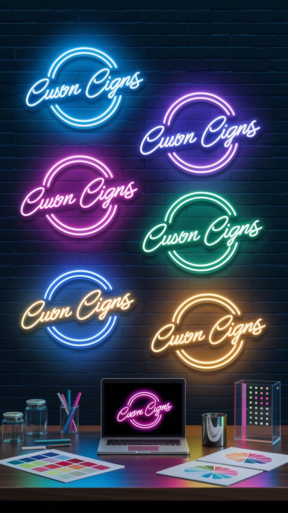 custom neon logo display custom neon logo display