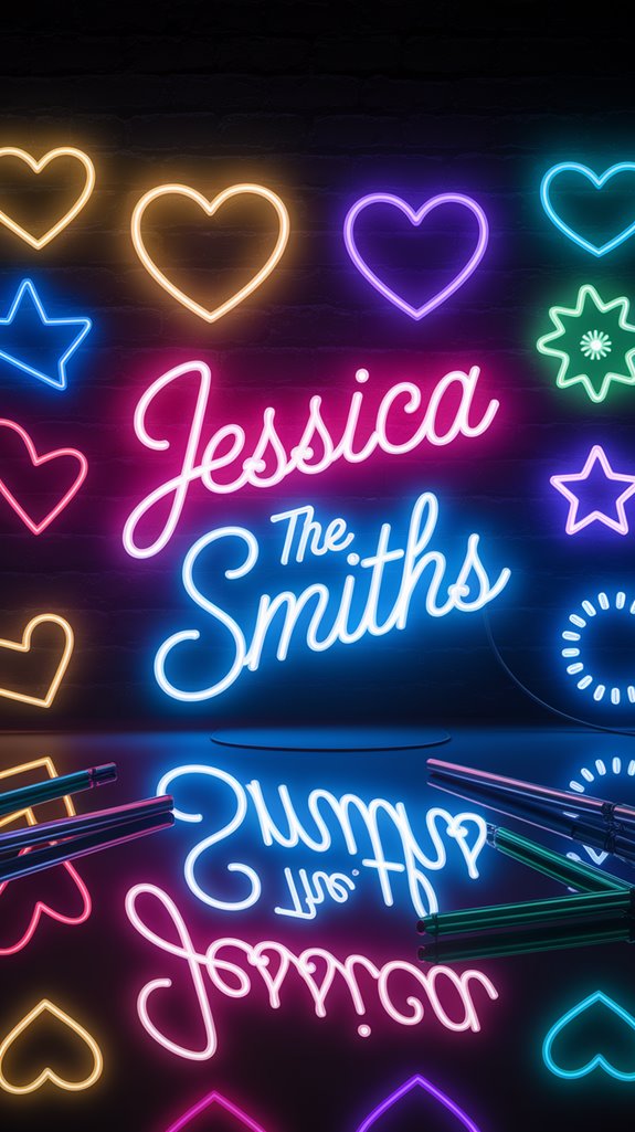customizable neon name signs 1 customizable neon name signs