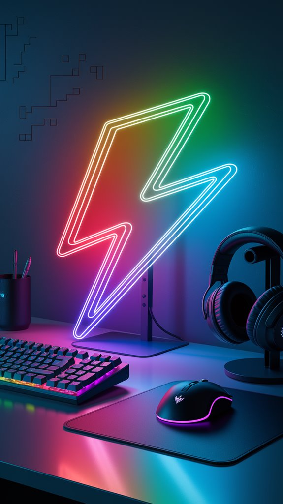 customizable rgb lightning decor customizable rgb lightning decor