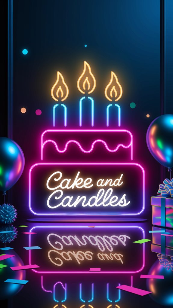 customized neon birthday sign customized neon birthday sign