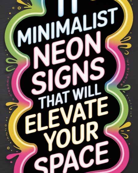 elevate space with neon