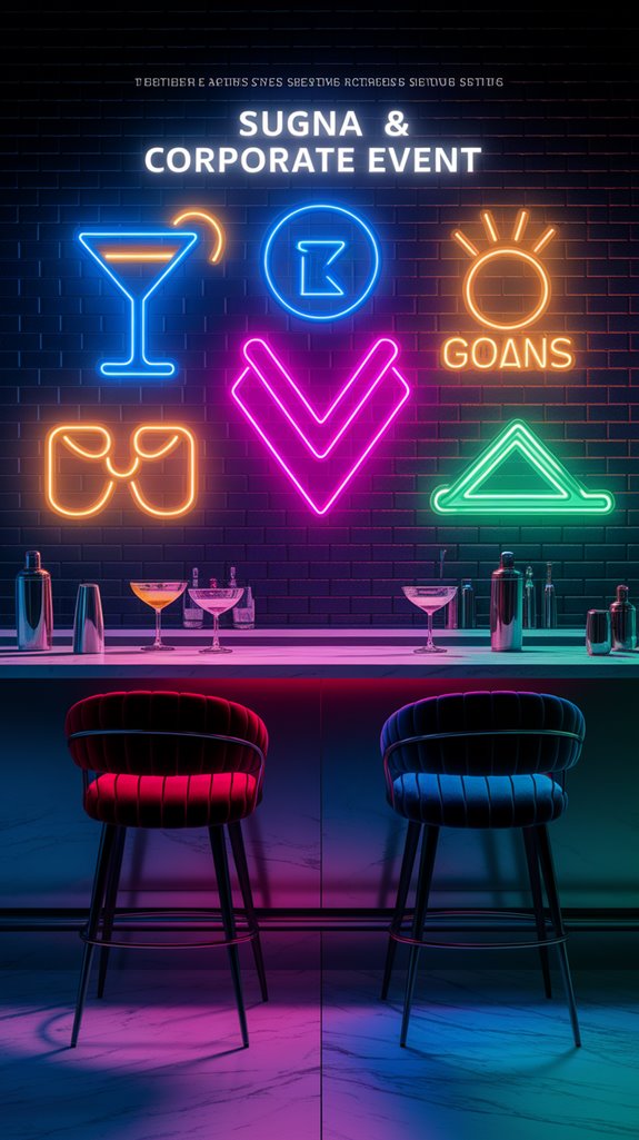 energizing neon bar accents energizing neon bar accents