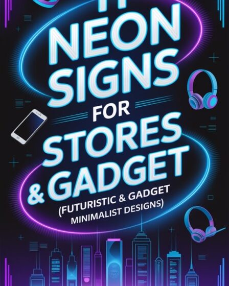 futuristic minimalist neon designs