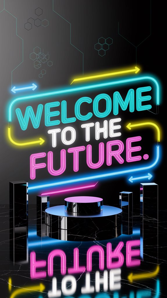 futuristic neon event decor futuristic neon event decor