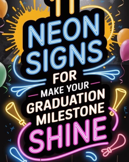 graduation party neon signs