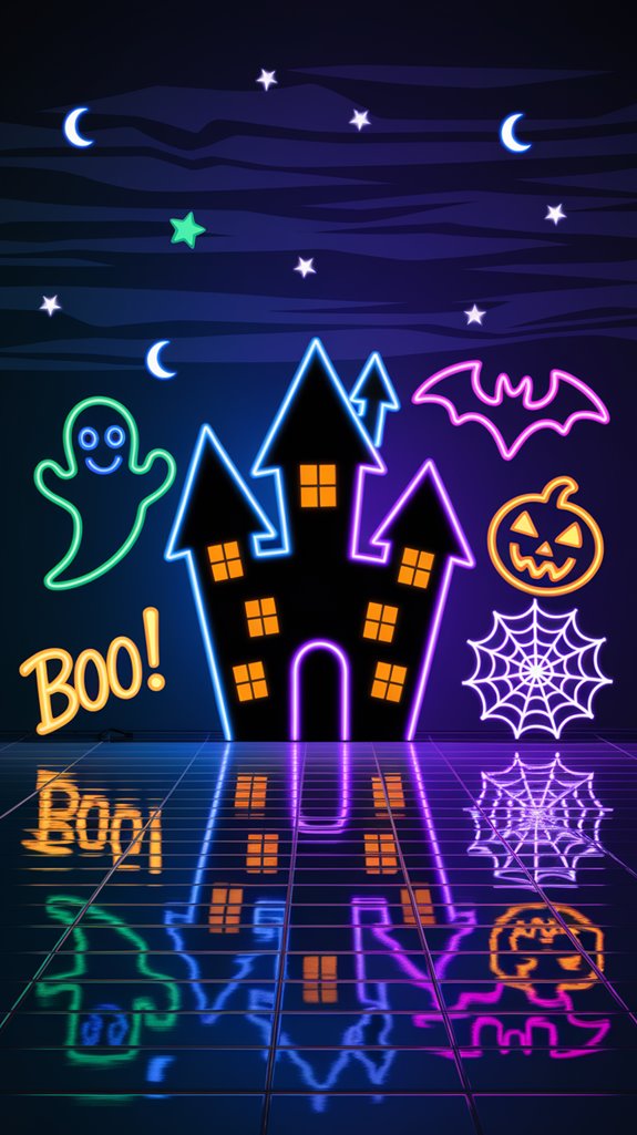 haunted house neon d cor haunted house neon d cor