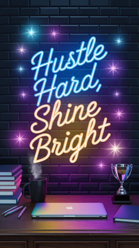 hustle shine inspire achieve hustle shine inspire achieve