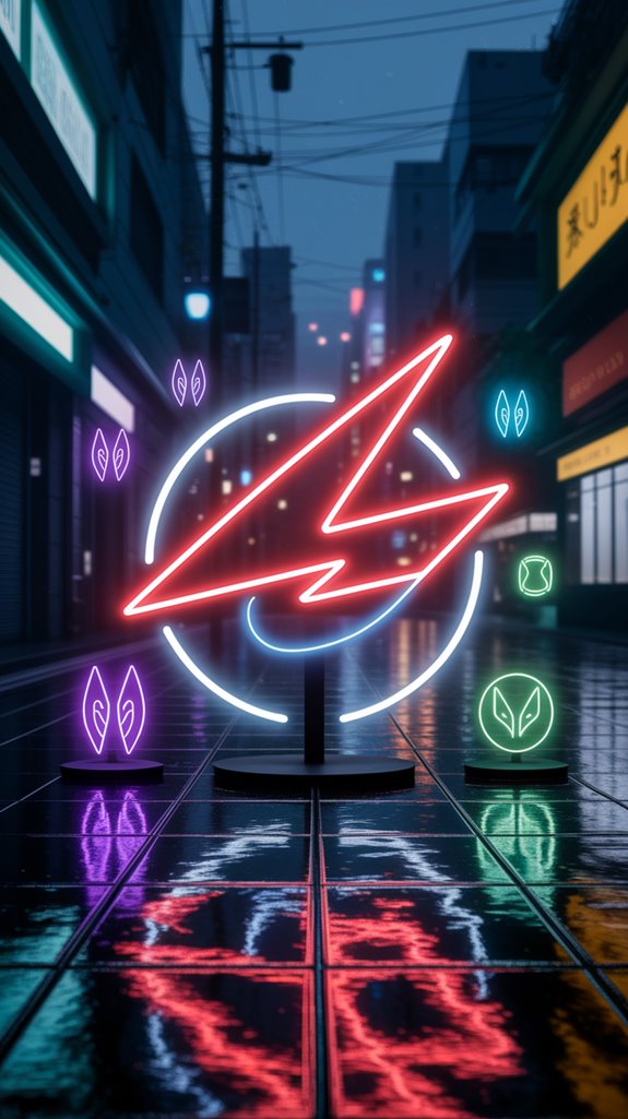 iconic anime neon decor