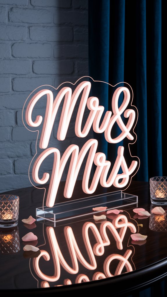 illuminated mr mrs display illuminated mr mrs display