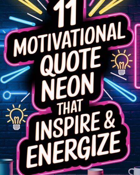 inspirational neon quote signs