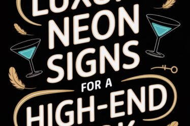 luxury neon sign decor