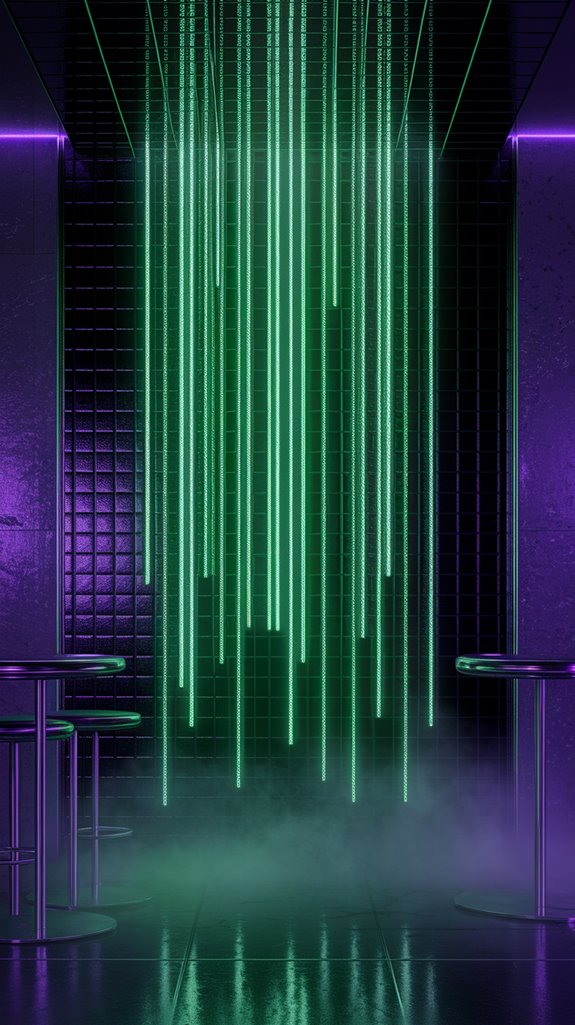 matrix inspired neon sign
