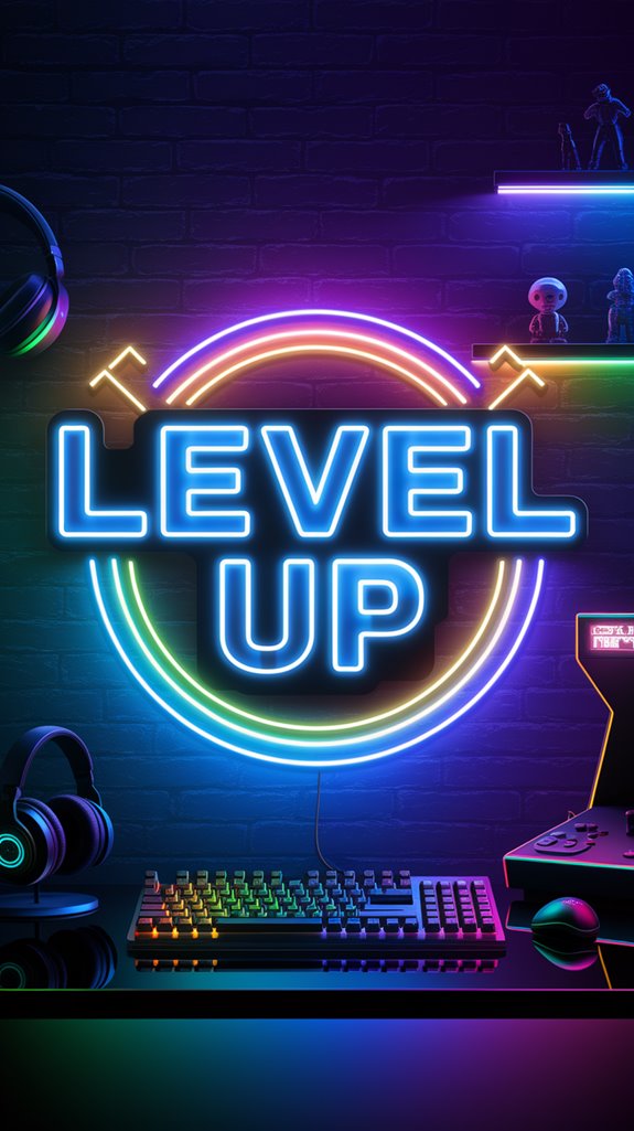 motivational gaming neon sign motivational gaming neon sign