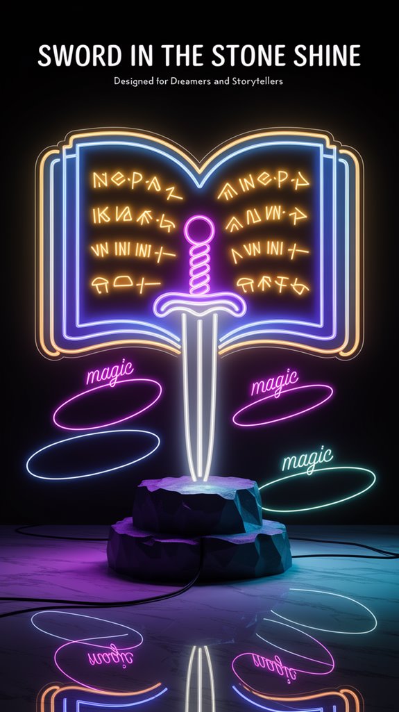mythical neon sword decor mythical neon sword decor
