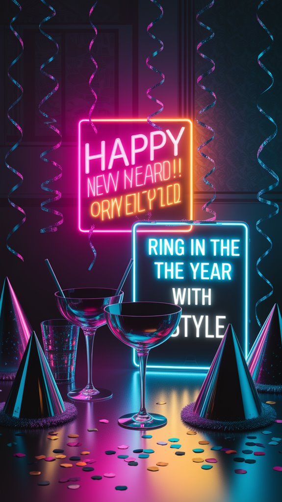 neon confetti party celebration neon confetti party celebration