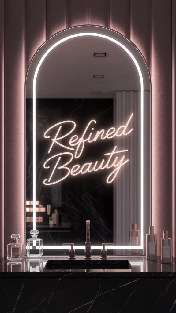 neon illuminated decorative mirrors neon illuminated decorative mirrors