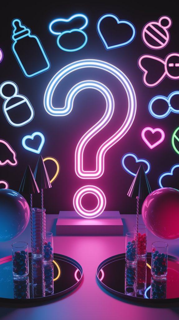 neon question mark centerpiece neon question mark centerpiece