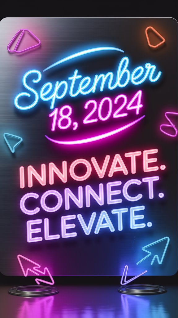 neon sign event announcement neon sign event announcement