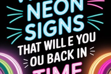 nostalgic retro neon signs