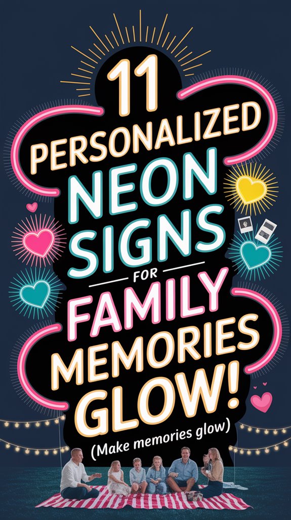 personalized neon family signs personalized neon family signs