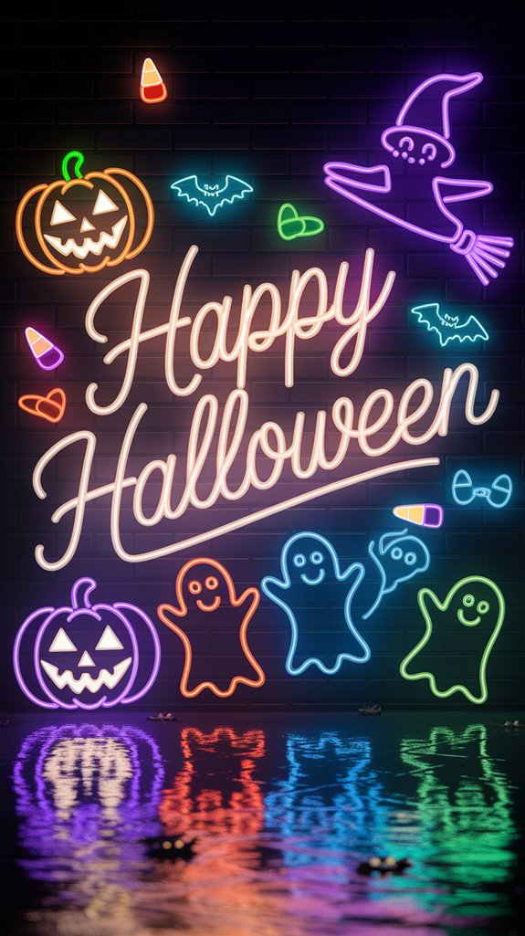 radiant neon halloween decor radiant neon halloween decor