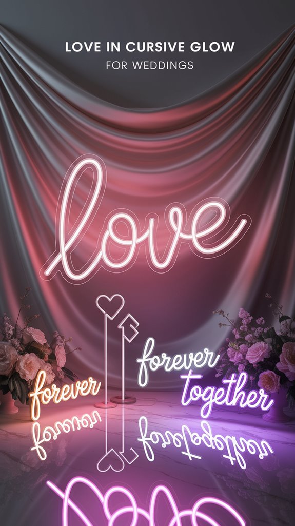 romantic illuminated love sign romantic illuminated love sign