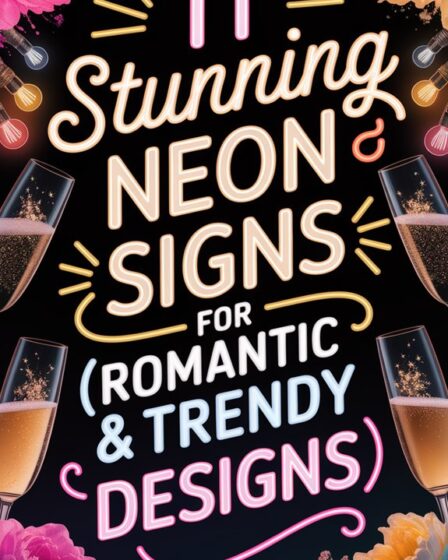 romantic trendy wedding signs