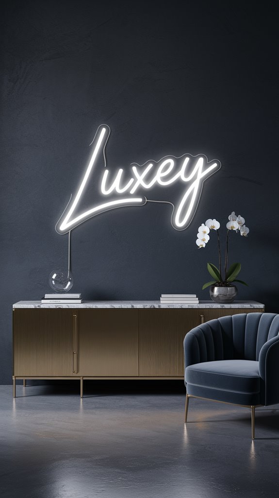 sophisticated minimalist white neon sophisticated minimalist white neon
