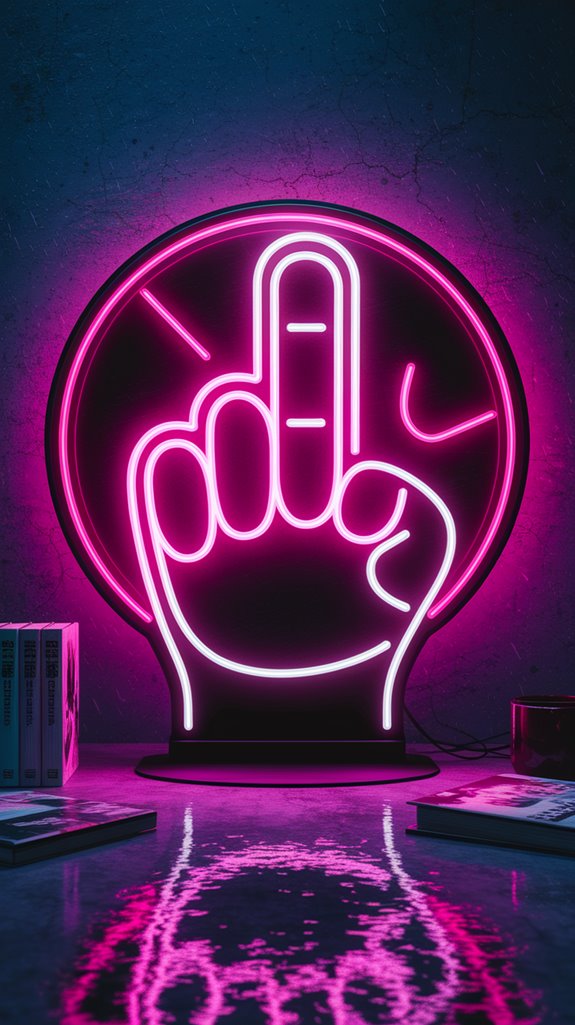 sukuna s mark neon sign