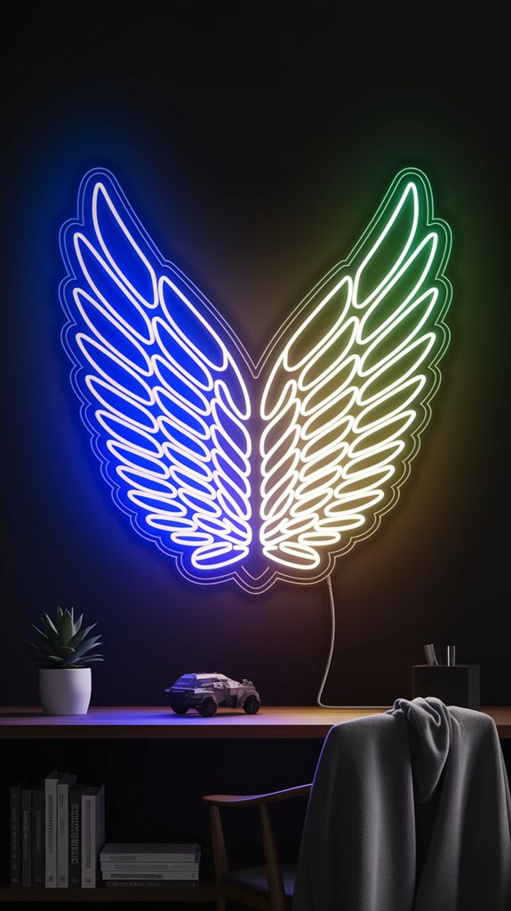 survey corps wings neon