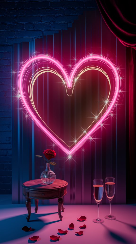 twinkling heart neon sign twinkling heart neon sign