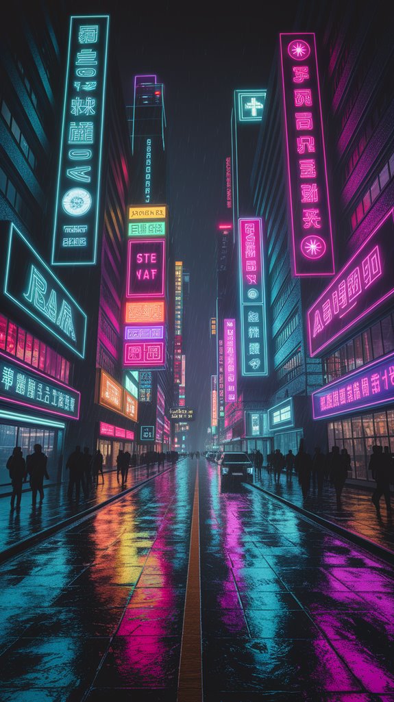 vibrant cyberpunk neon aesthetic vibrant cyberpunk neon aesthetic