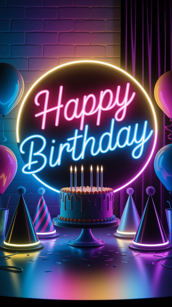 vibrant neon birthday decor vibrant neon birthday decor