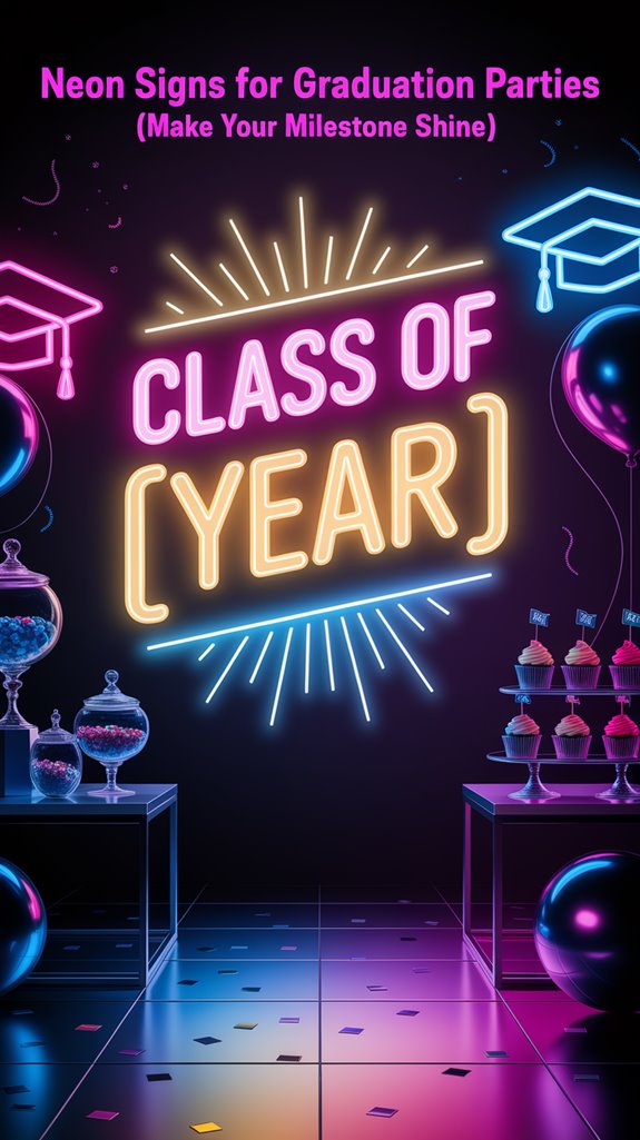 vibrant neon graduation sign vibrant neon graduation sign