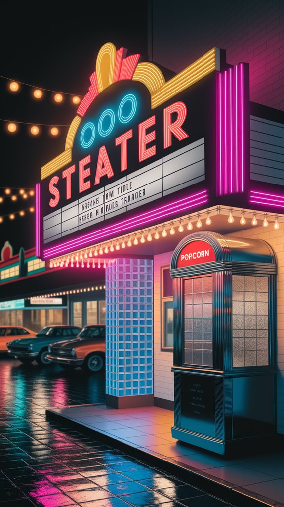 vibrant neon movie nostalgia vibrant neon movie nostalgia