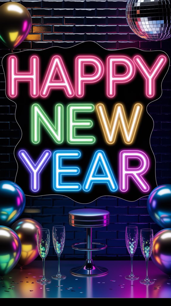 vibrant neon party banner vibrant neon party banner