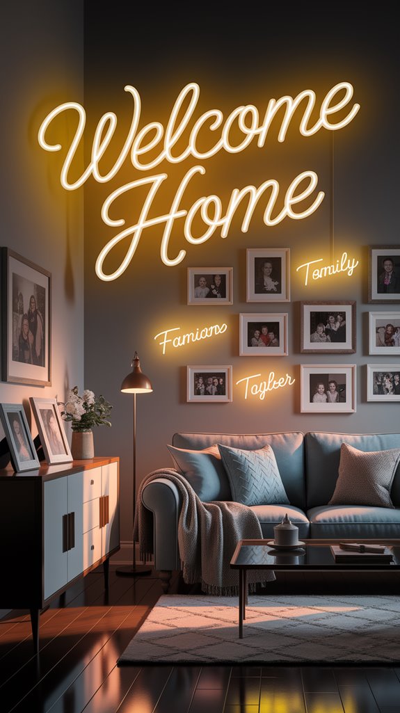 vibrant neon welcome display vibrant neon welcome display