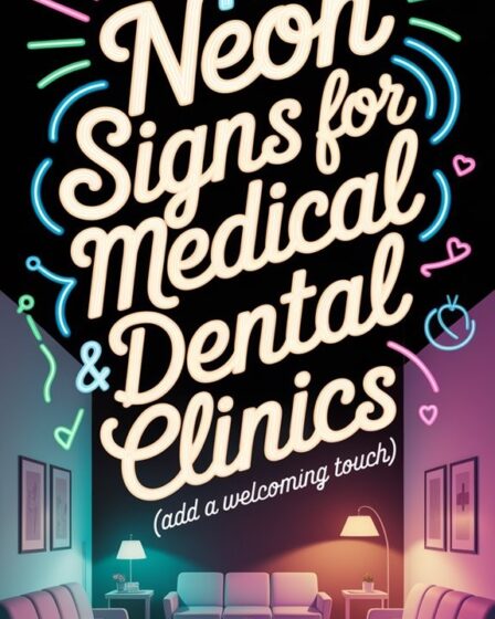 welcoming neon signs clinics