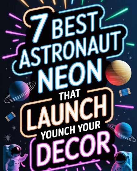 astronaut themed neon decor ideas