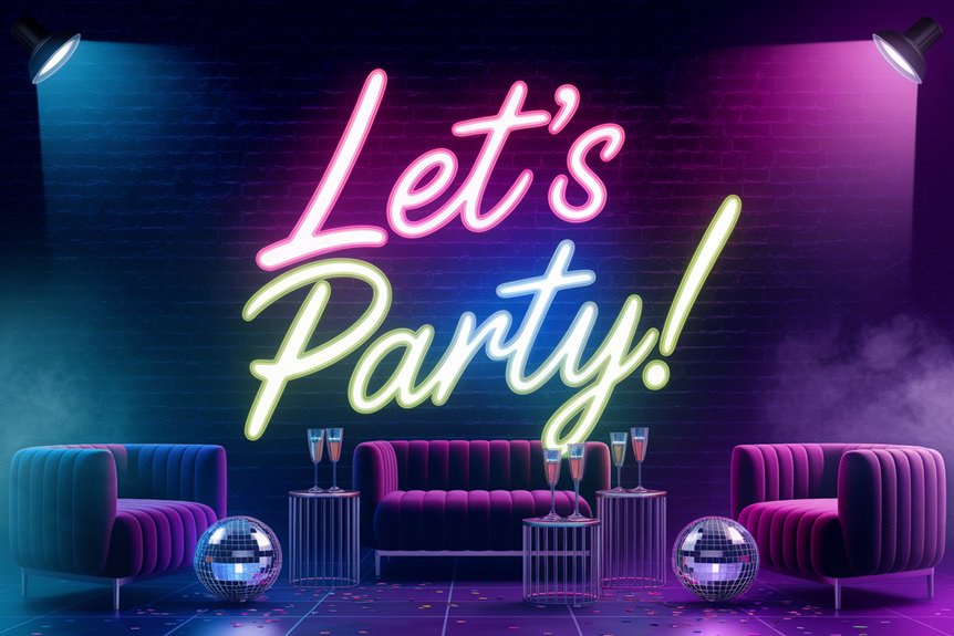 bold neon party decor bold neon party decor